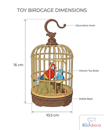 Pretty Bird Musical Cage