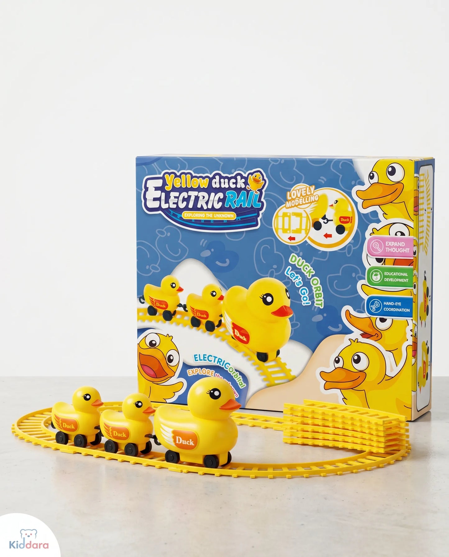 Yellow Duck Electric Rail Toy