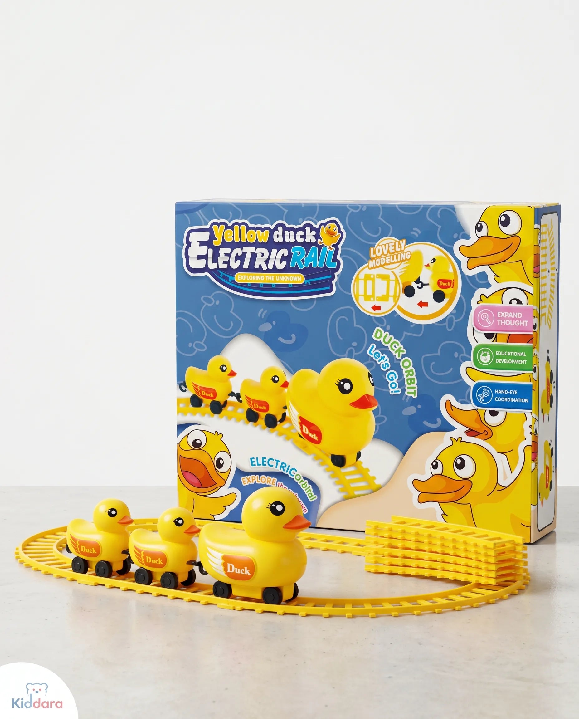 Yellow Duck Electric Rail Toy