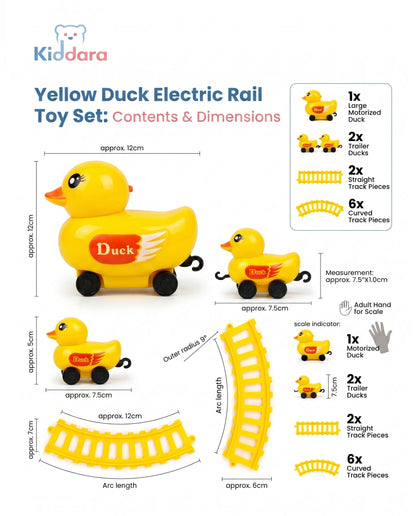 Yellow Duck Electric Rail Toy