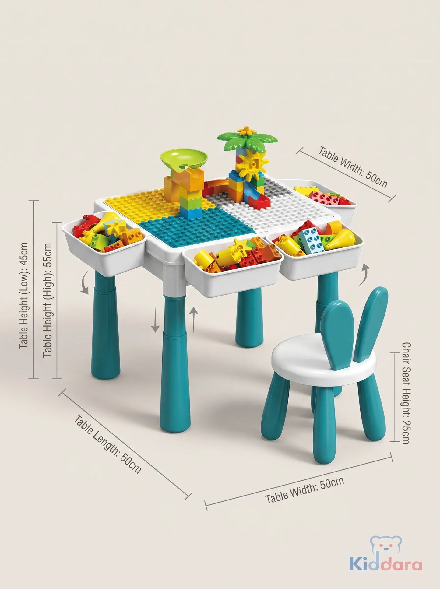 Kids Building Blocks Table