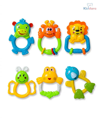 Baby Rattles Animal Set
