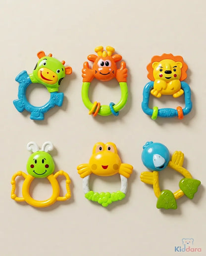Baby Rattles Animal Set