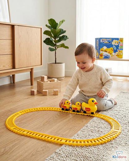Yellow Duck Electric Rail Toy
