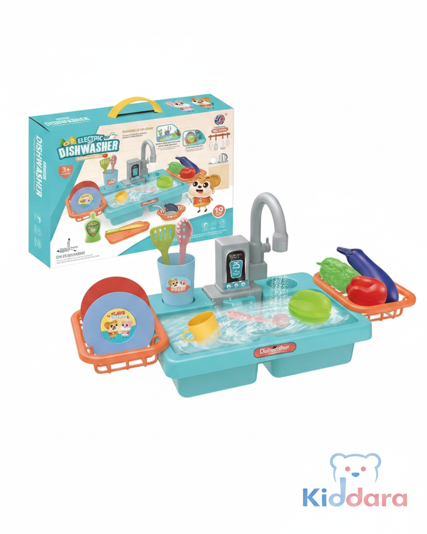 19PCS Kitchen Toy with Running Water