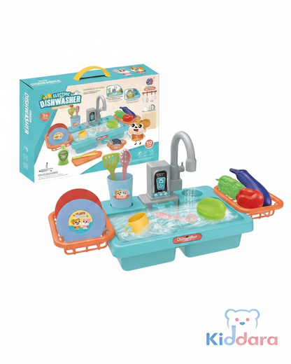 19PCS Kitchen Toy with Running Water