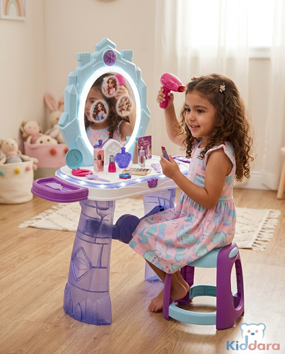Dream Princess Beauty Dresser – Kids Makeup Vanity Table Set (35 Pieces)
