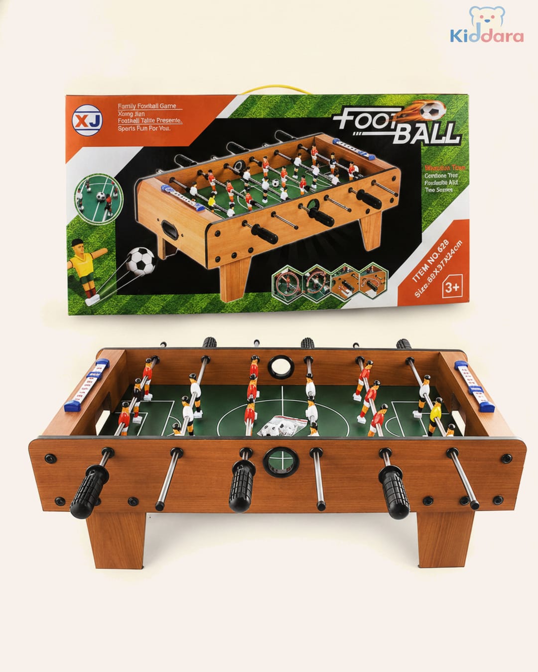 Wooden Football Soccer Table for Kids & Family Fun