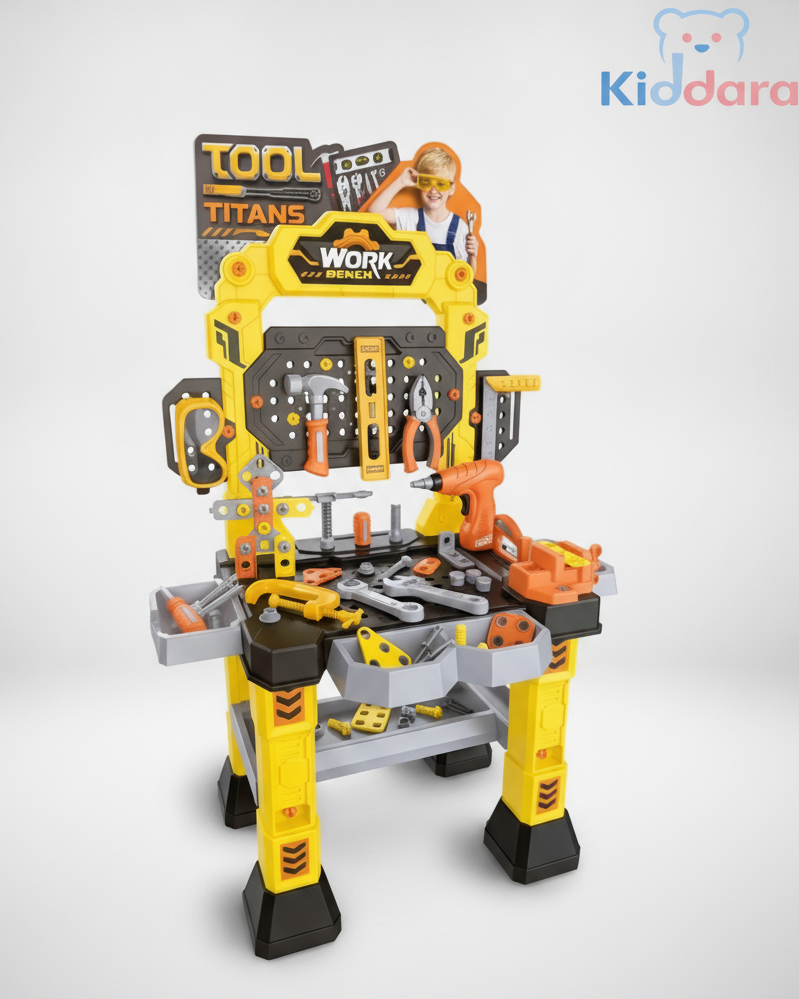 128+ Pieces Construction & Repair Workshop with Electric Drill