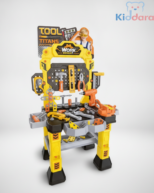 128+ Pieces Construction & Repair Workshop with Electric Drill