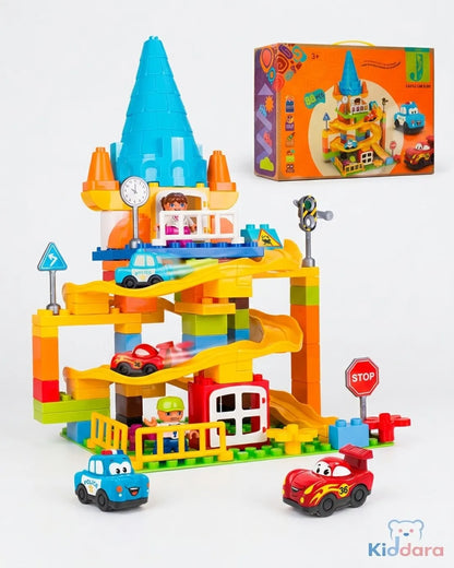 Castle Car Slide Building _88 Pieces
