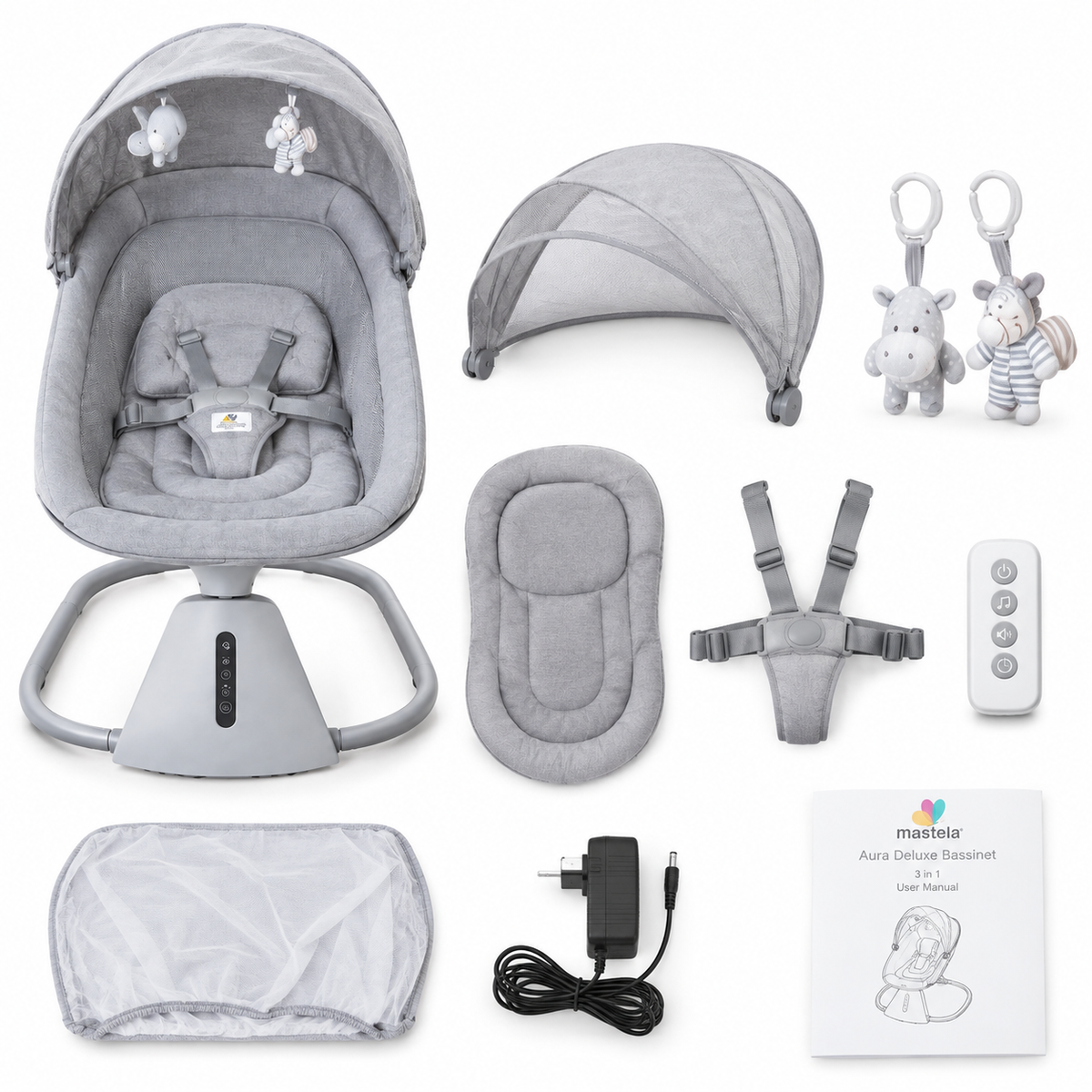 Mastela 3 in 1 Aura Deluxe Bassinet