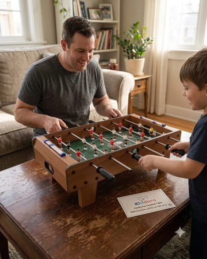 Wooden Football Soccer Table for Kids & Family Fun