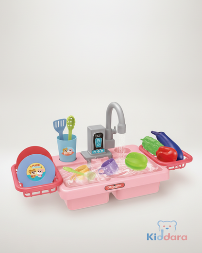 19PCS Kitchen Toy with Running Water