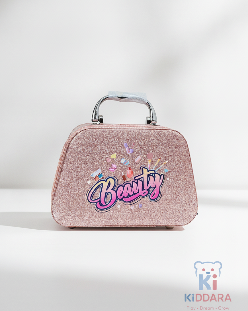 Kids Beauty Makeup Case Set with Mirror & Accessories