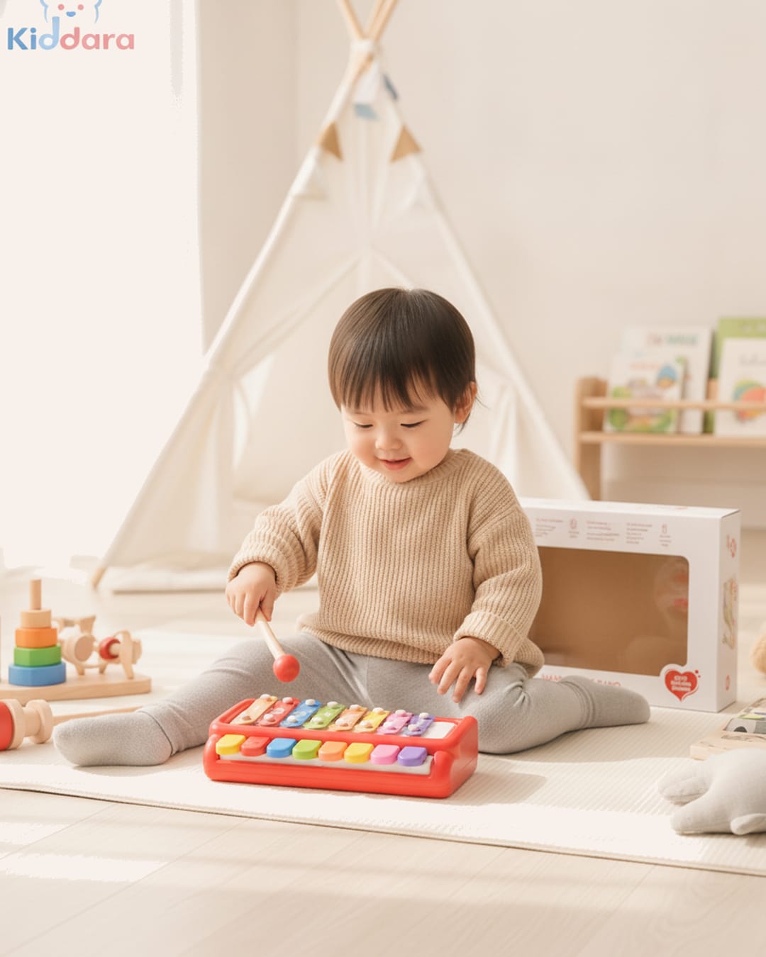 2-in-1 Xylophone & Piano