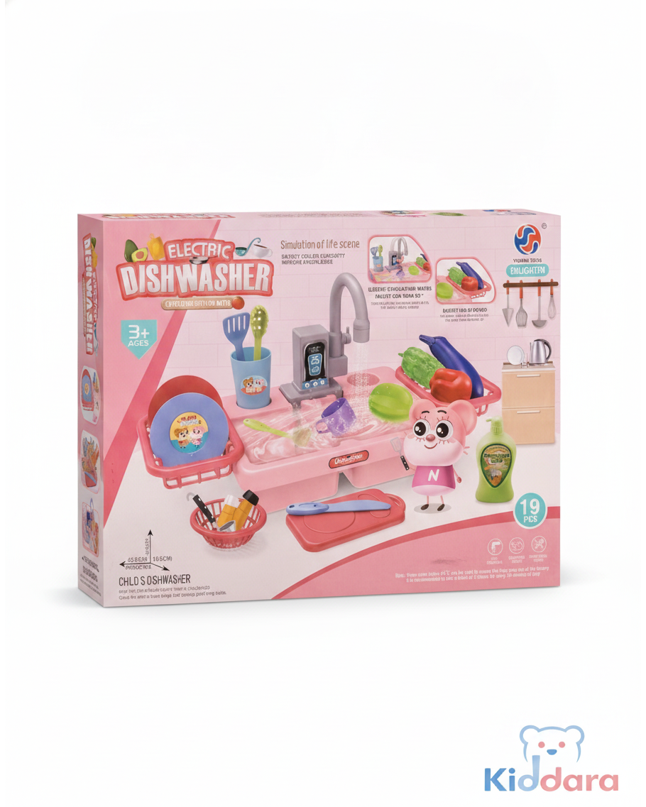 19PCS Kitchen Toy with Running Water